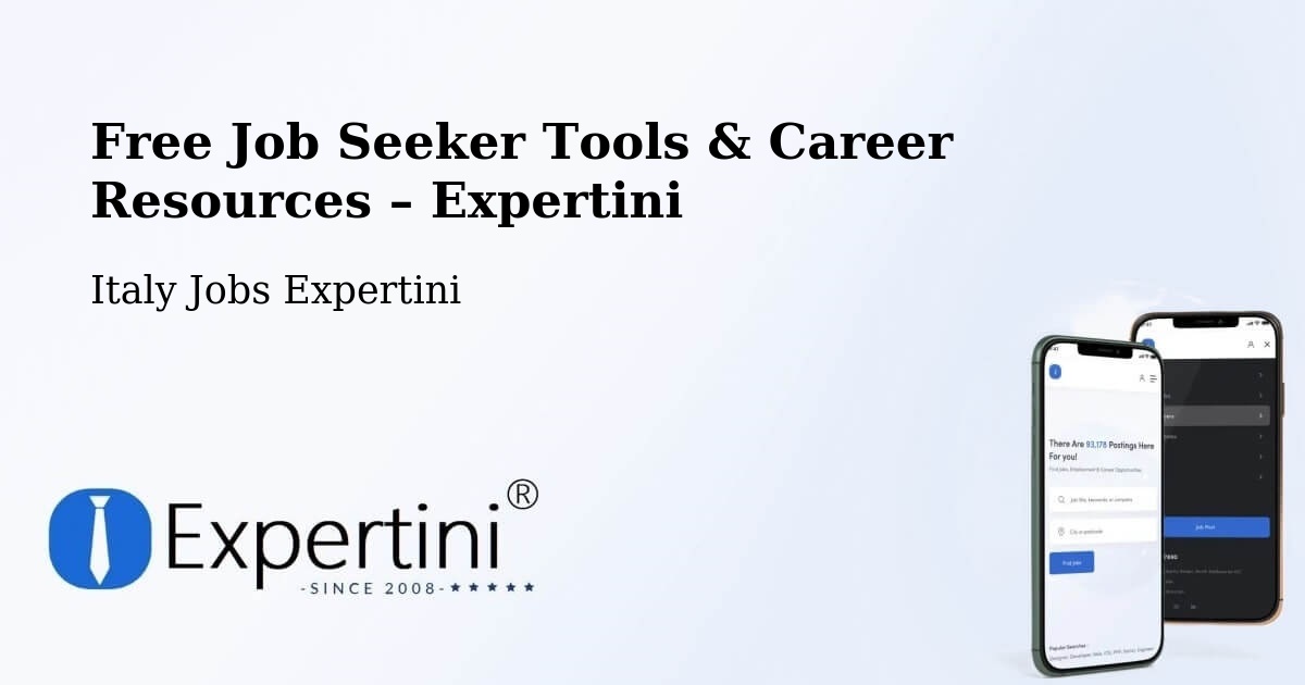 Free Job Seeker Tools & Career Resources – Stradella - Stradella, Italy Jobs Expertini