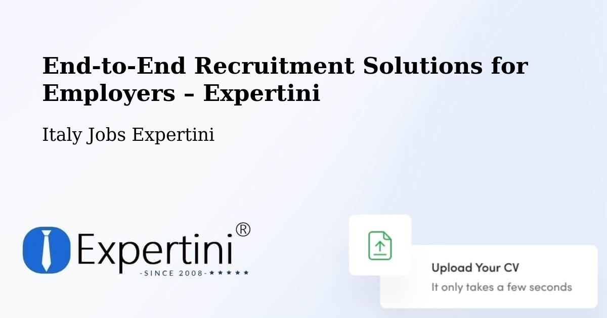 Recruitment Solutions for Employers – Stradella - Stradella, Italy Jobs Expertini